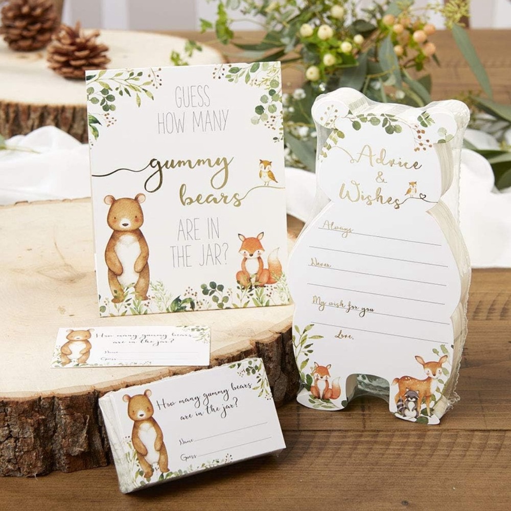 Baby Shower Game Set - Teddy Bear Themed